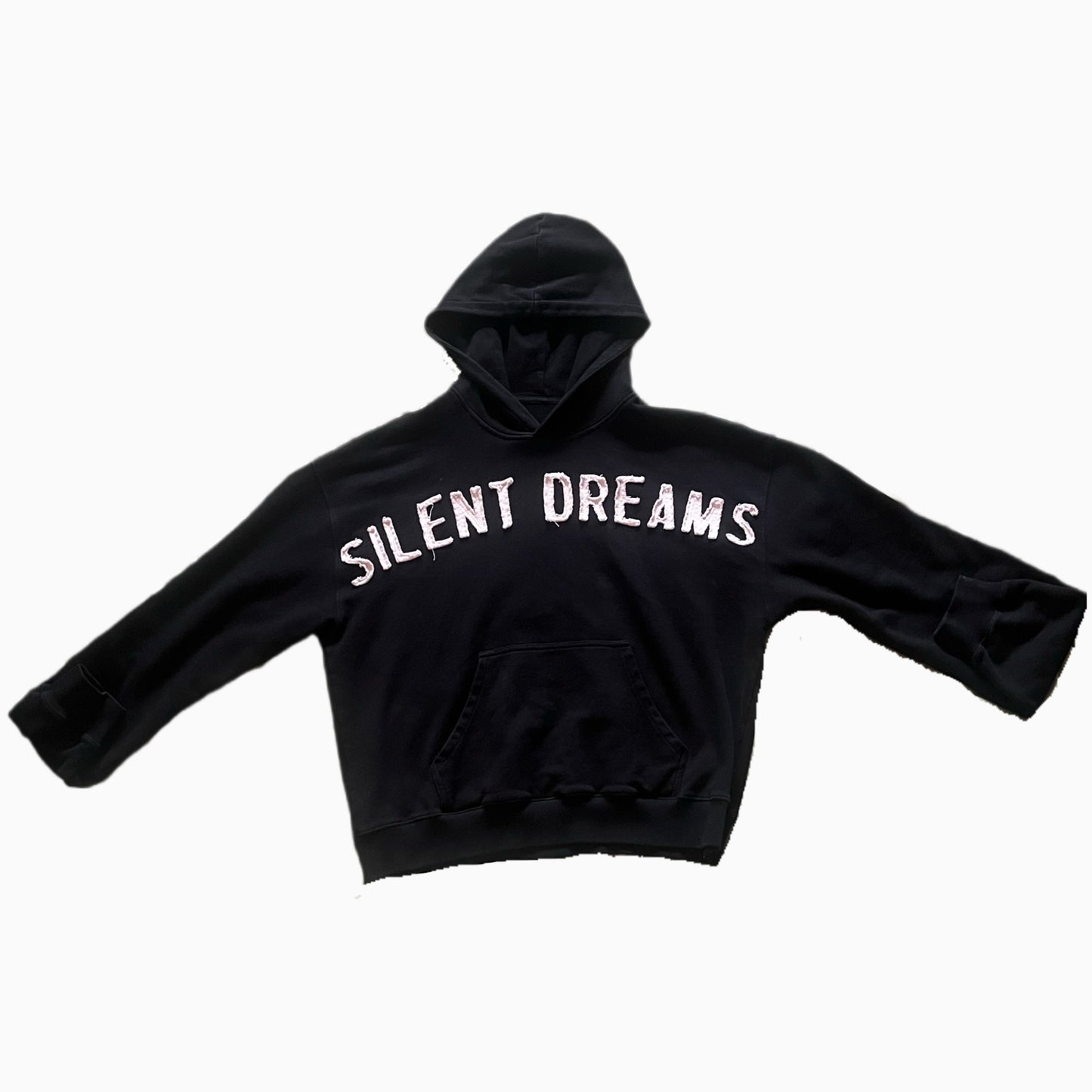 Silent Dreams Relaxed Black Hoodie